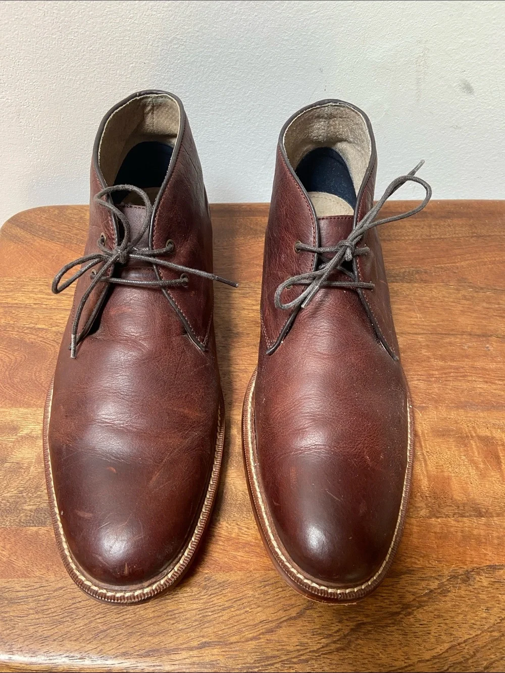 Banana Republic Dark Brown Leather Chukka Boots